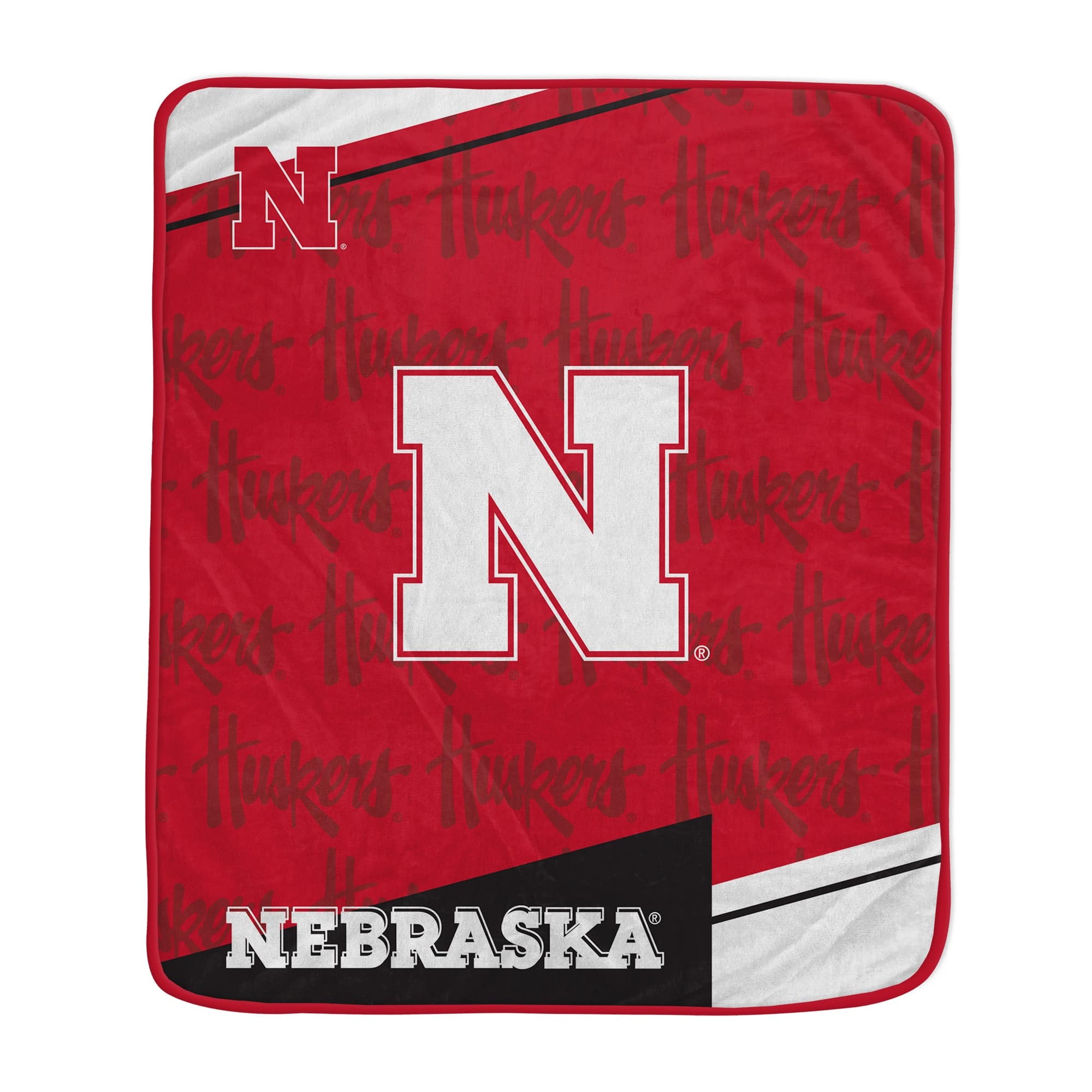 Pegasus - Nebraska Huskers 50" x 60" Diagonal Ghost Ultra Soft Blanket - Multicolor