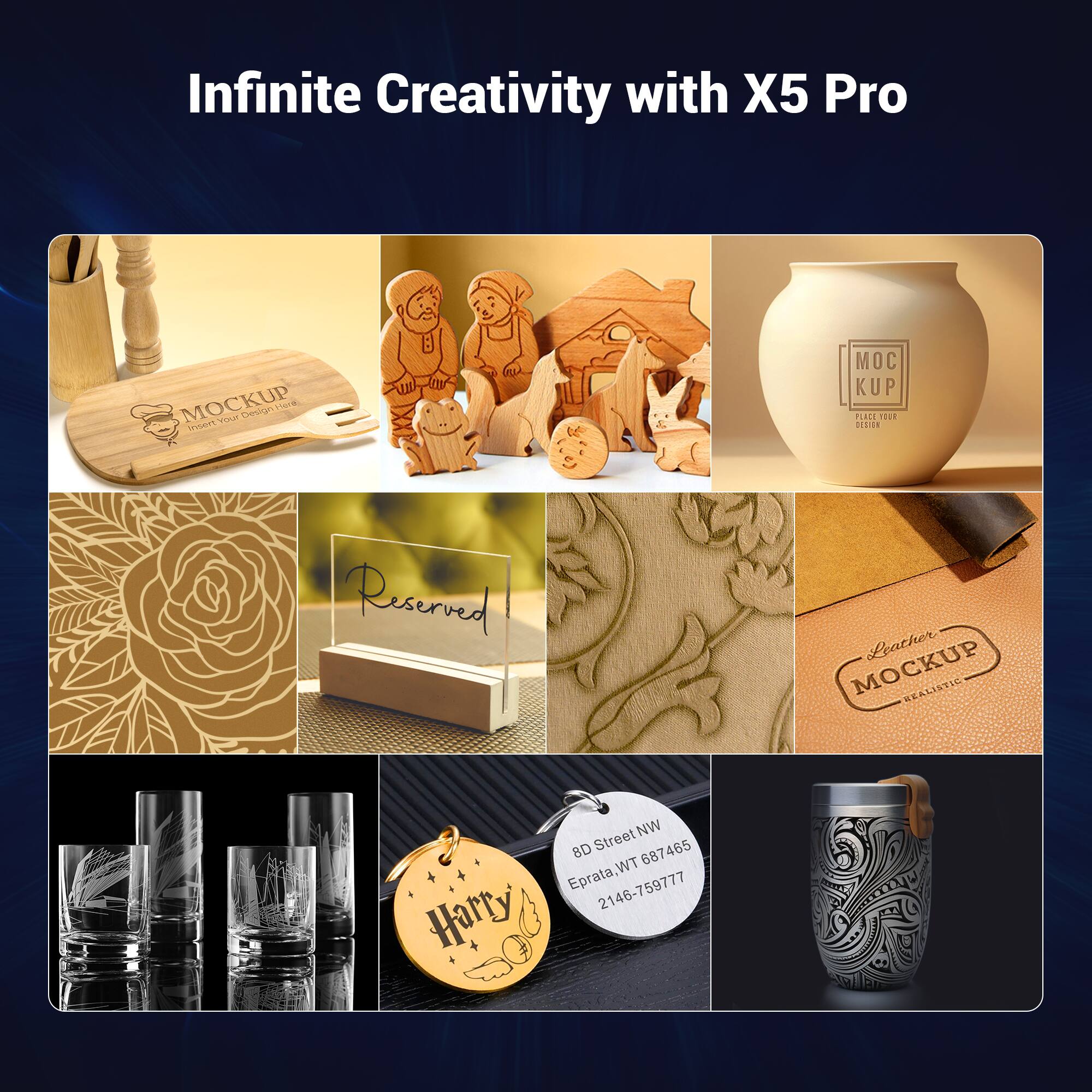 Infinite Creativity with X5 Pro MOCKUP - Your Direction in Unlimited Creativity Reserved Leather MOCKUP WEALISTIC - 8D Street 687465 Eprata, WT 2146-759777 Harry