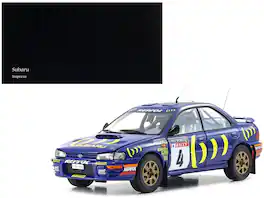 Subaru Impreza #4 Colin McRae - Derek Ringer Winner "RAC Rally" (1994) 1/18 Diecast Model Car by Kyosho - Blue