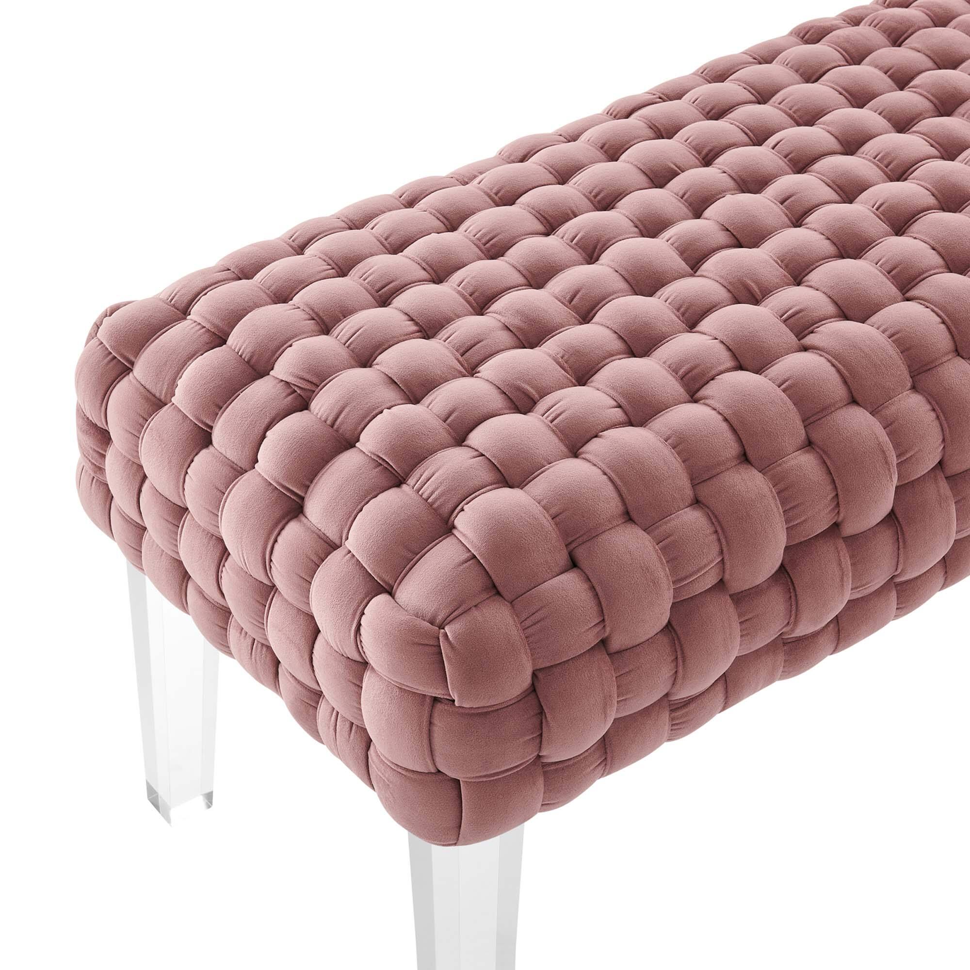 Alt View 3. Modway - Prologue Woven Performance Velvet Ottoman by Modway - EEI-5037-DUS.