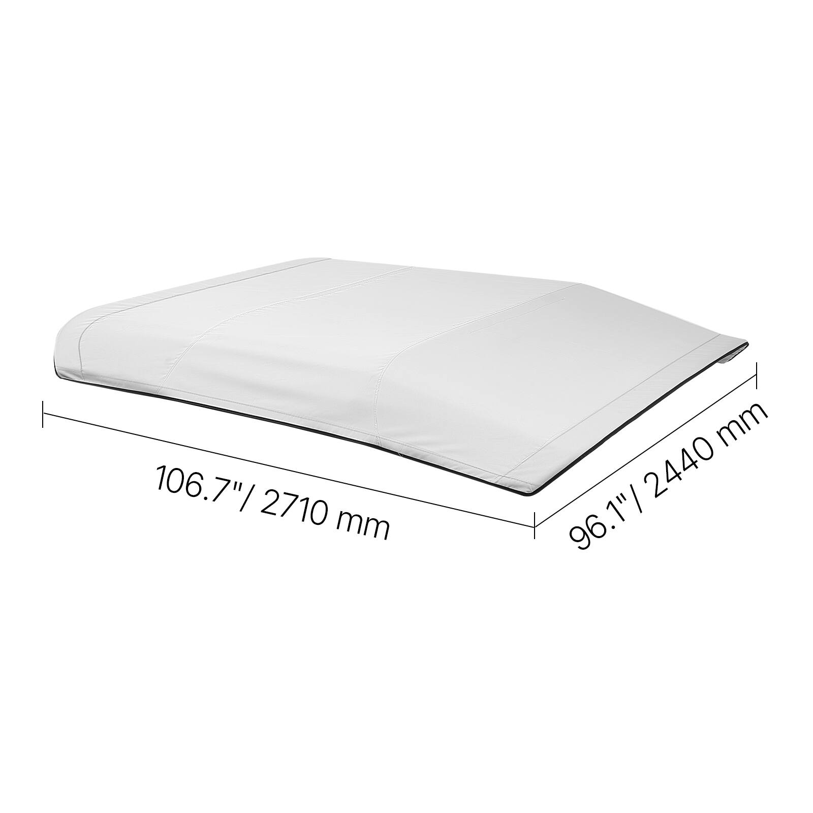 106.7" / 2710 mm  
96.1" / 2440 mm