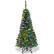 Alt View 11. Costway - 4.5ft Pre-Lit Hinged Fir Pencil Christmas Tree 150 Multicolor Light - Green.