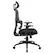 Left. OSP Home Furnishings - Mesh Back with Headrest and Adjustable Arms on Nylon Base - Black.