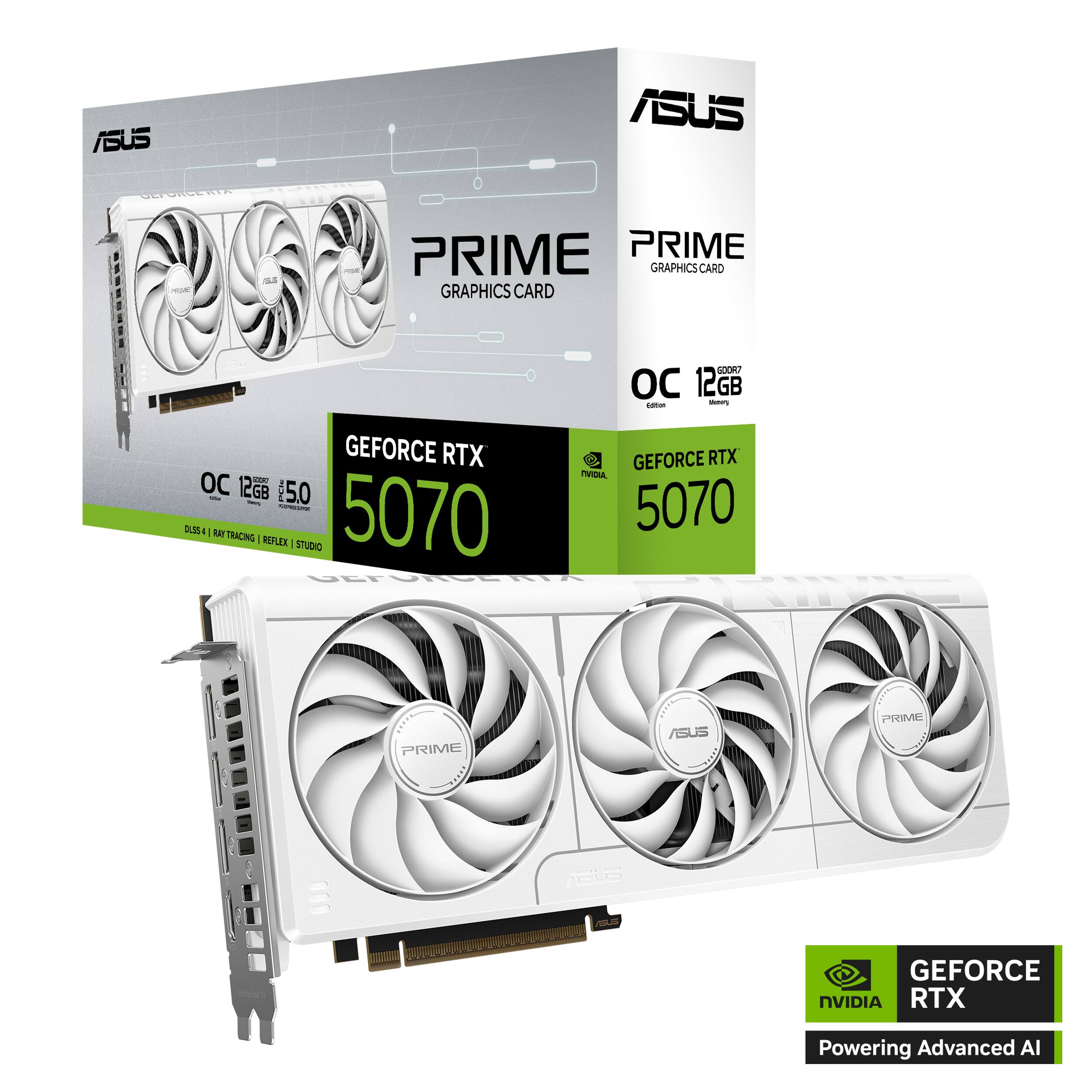ASUS PRIME GRAPHICS CARD - GEFORCE RTX 5070 OC 12GB - NVIDIA