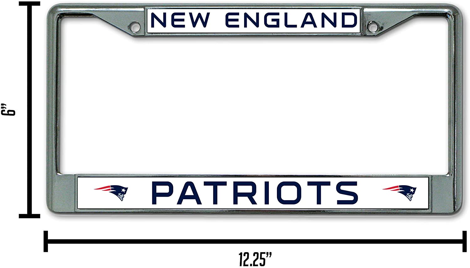 NEW ENGLAND  
PATRIOTS  

6"  
12.25"