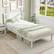 Alt View 2. Costway - Twin Wooden Platform Bed with 12 Slats Headboard & Under Bed Storage - White.
