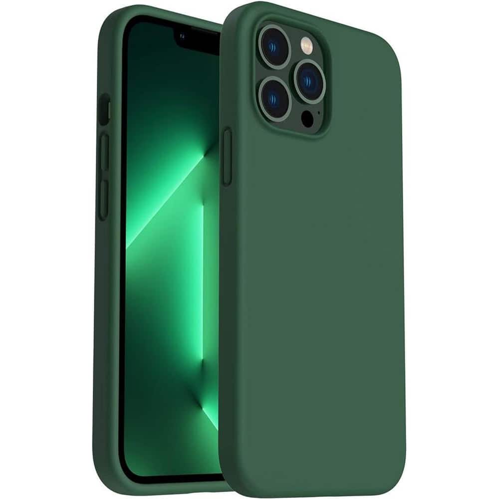 Front. Entronix - Entronix Liquid Silicone Case for iPhone 12 Pro Max - Ultra Slim & Durable Protection - Green.