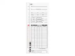 Lathem - Time Cards for 7000E and 7500E Time Clocks, 100/Pack (E79-100) - White