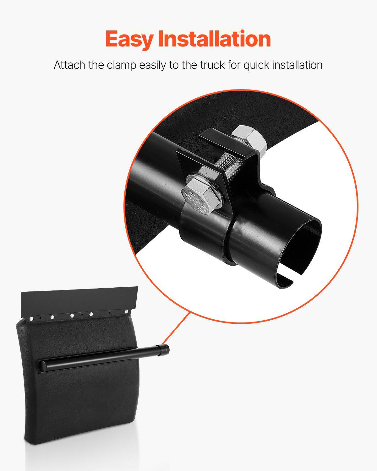 Easy Installation  
Attach the clamp easily to the truck for quick installation
