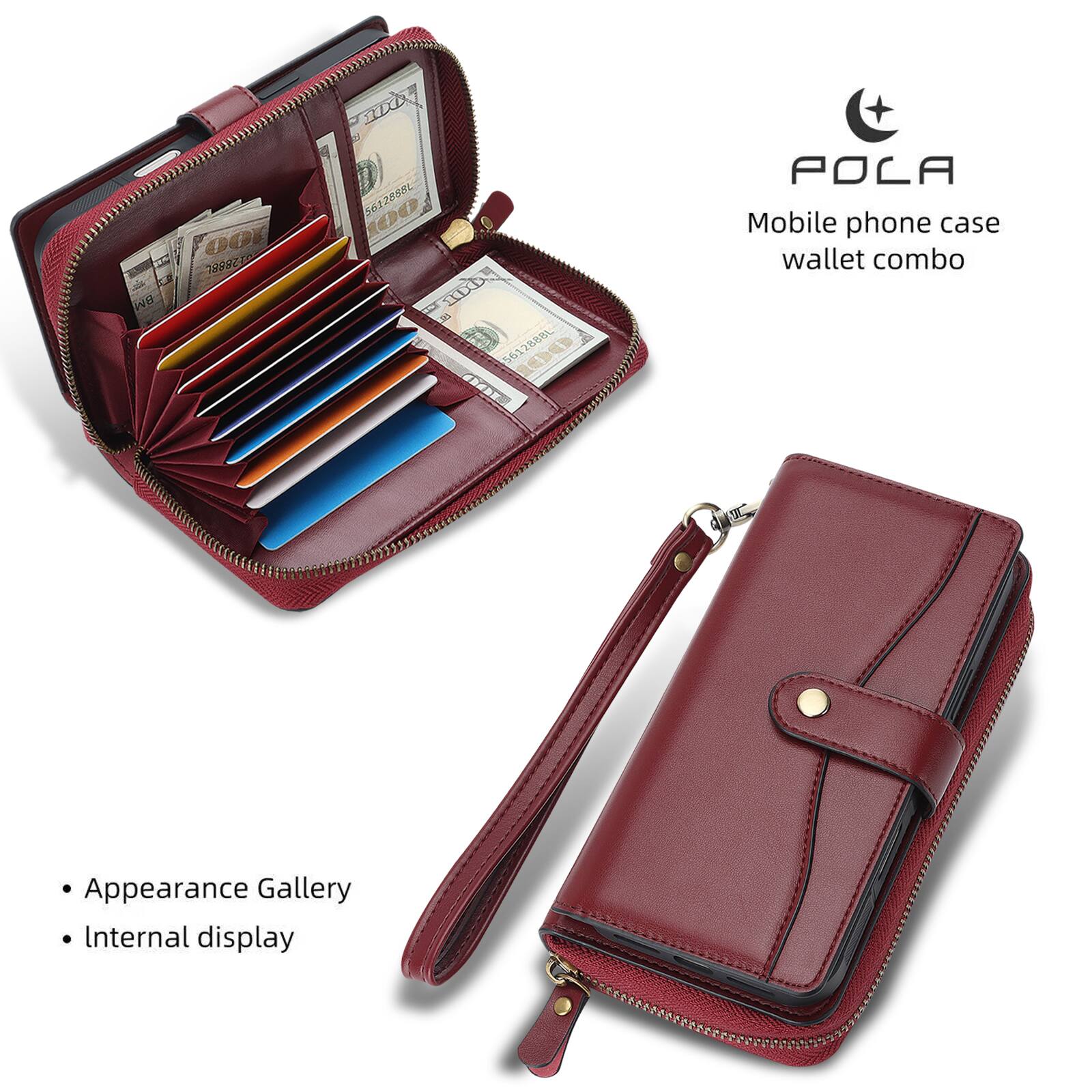 BM  
100 189821  
100 561 5612888L 100% 5612888L  
POLA Mobile phone case wallet combo  
Appearance Gallery  
Internal display