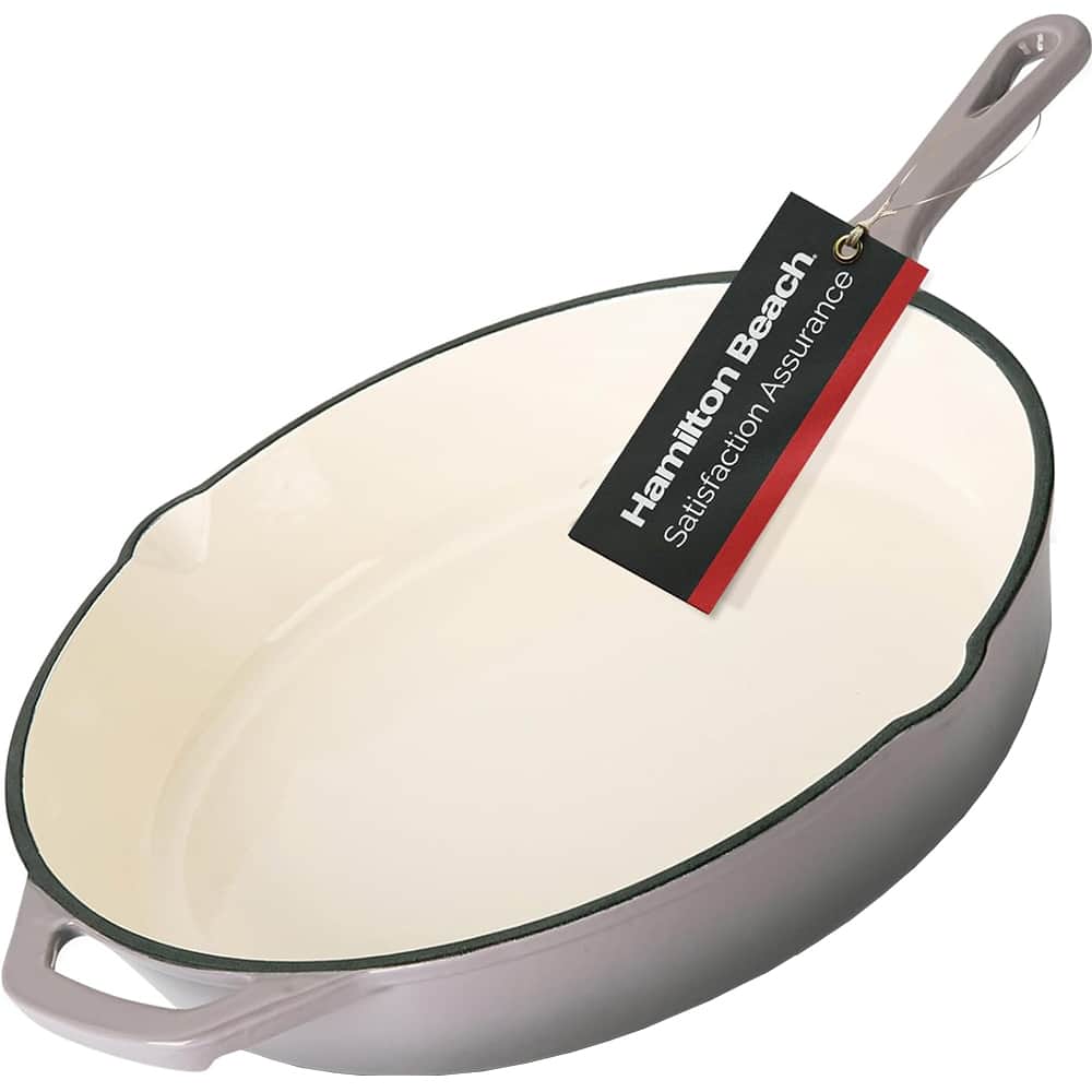 "Hamilton Beach - 12"" Enameled Cast Iron Fry Pan - Gray" price history on PriceWatchPro
