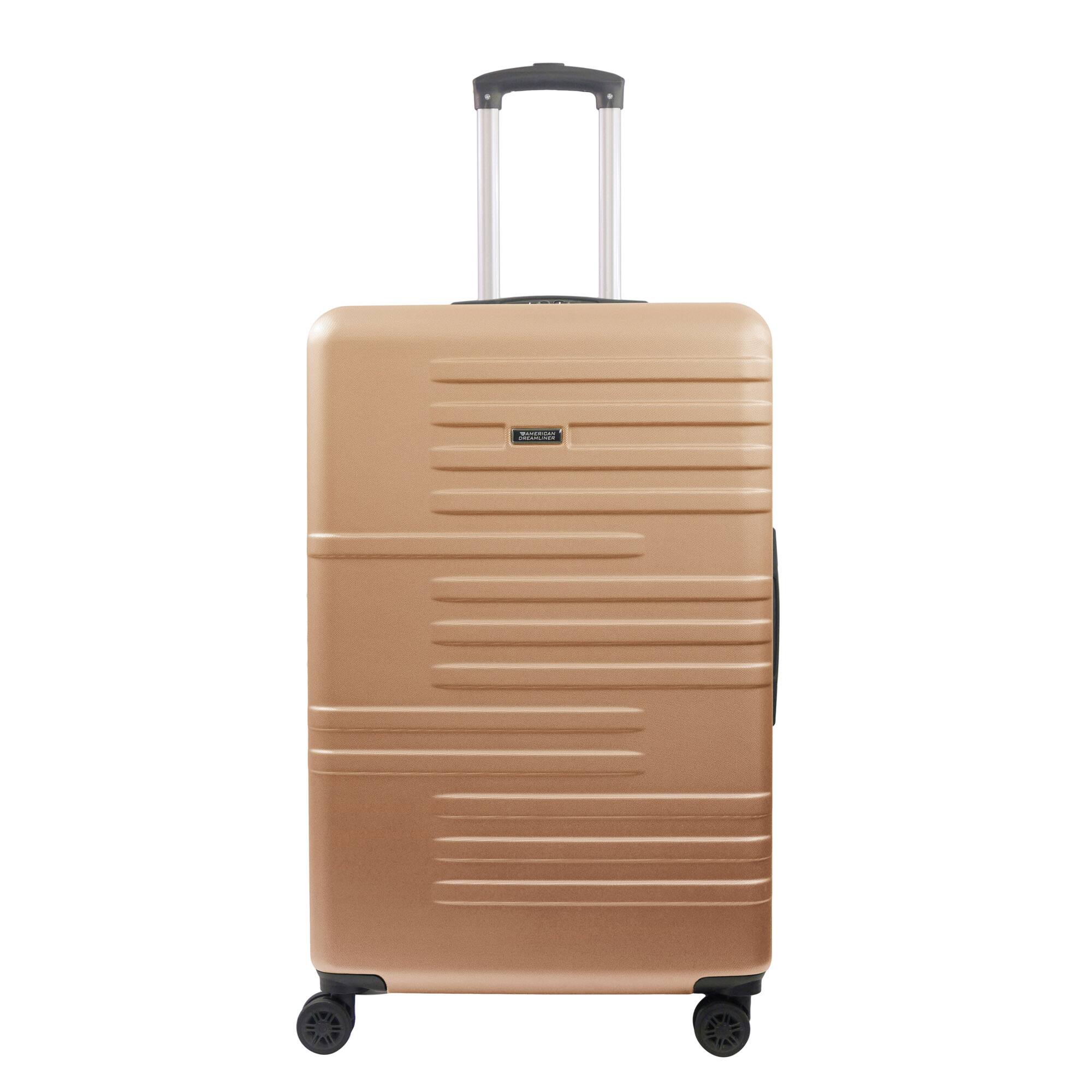 American Dreamliner - 30" Hardside Luggage with Expansion - Rose Gold