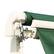 Alt View 7. Outsunny - 12' x 10' Retractable Awning Patio Awnings Sun Shade Shelter with Manual Crank Handle, 280g/m² UV - Green.