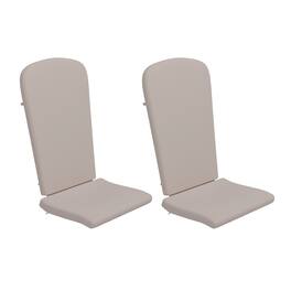 Emma + Oliver - Hammond All-Weather Indoor and Outdoor Cushions for Adirondack Chairs and High Back Patio Chairs - Cream