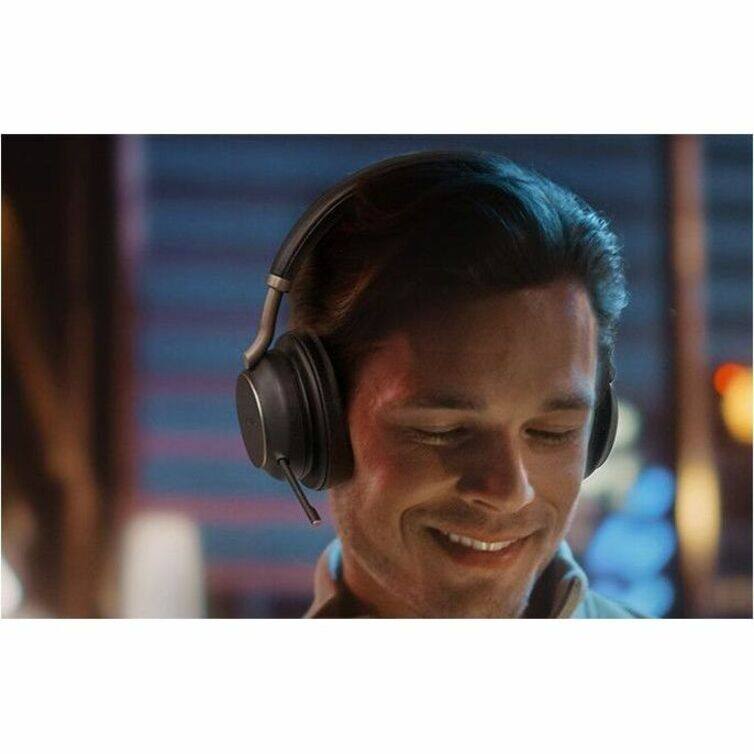 Alt View 5. Yealink - Yealink BH76 Plus UC Headset - Stereo - Wireless - Bluetooth - 150 ft - 20 Hz to 20 kHz - Over-the-head, On-ear - Blue.