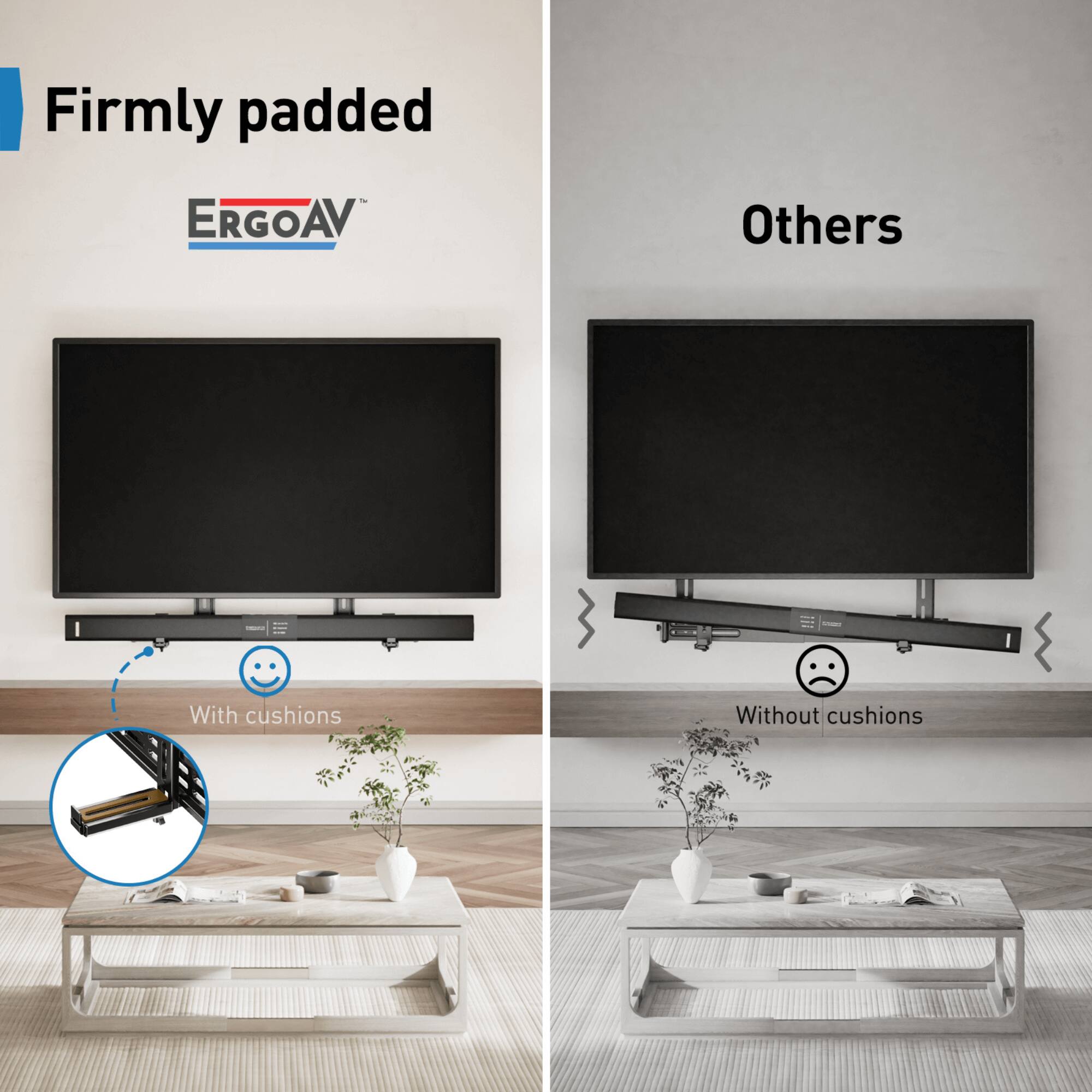 Firmly padded - ERGOAV
Others
With cushions
Without cushions