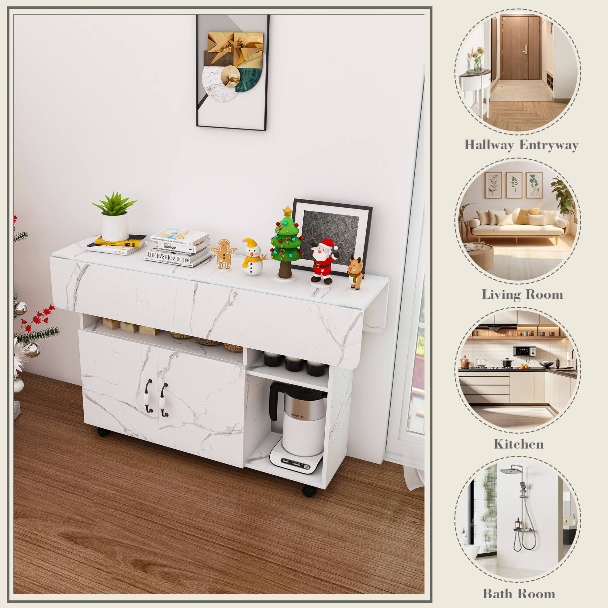 Hallway Entryway  
Living Room  
Kitchen  
Bath Room