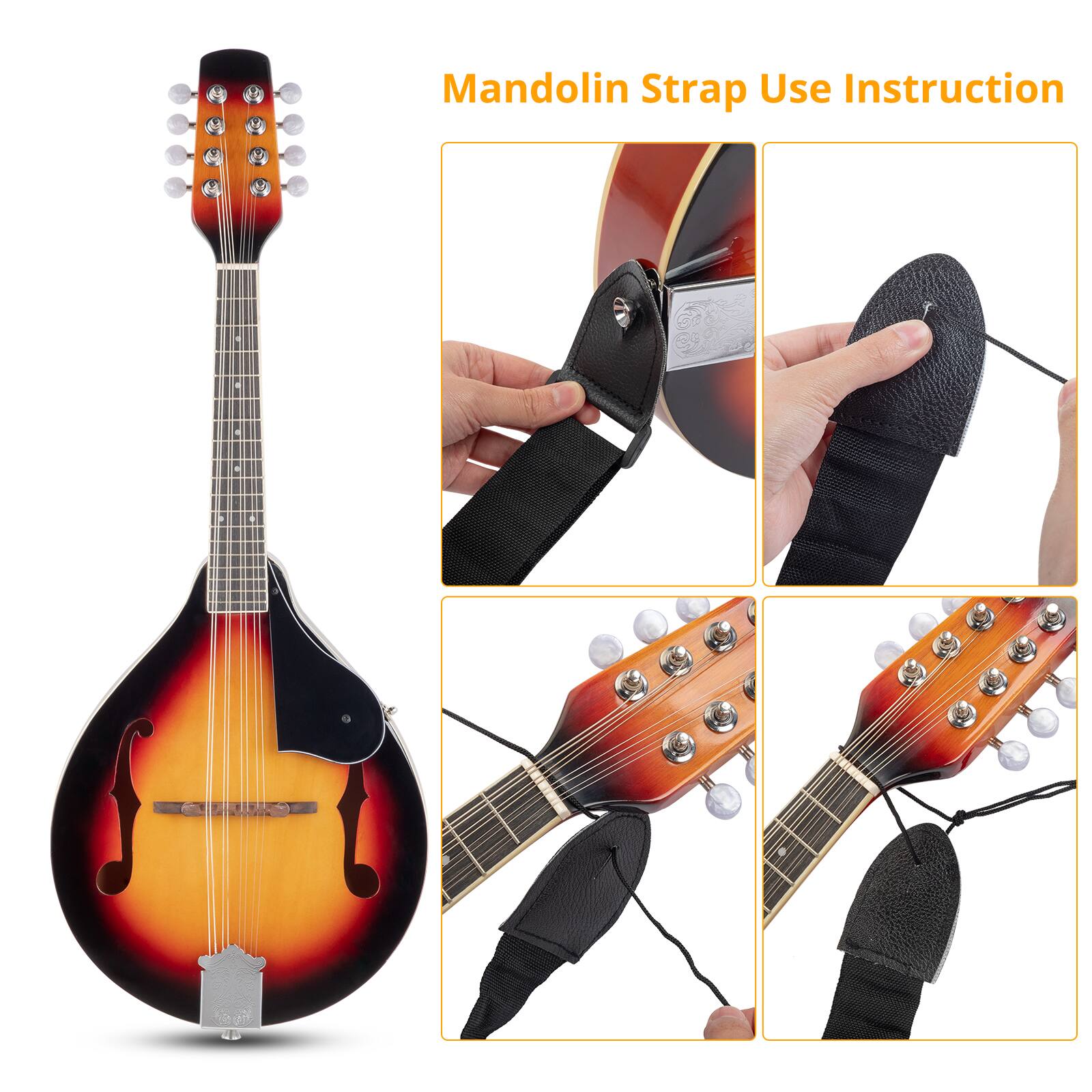 Mandolin Strap Use Instruction