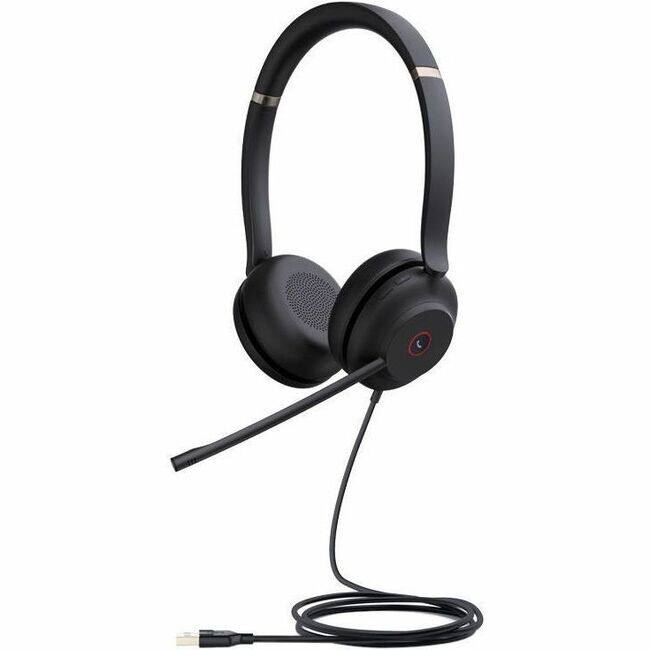 Front. Yealink - Yealink UH37 Headset - Microsoft Teams Certification - Stereo - USB Type C, USB Type A - Wired - 32 Ohm - 20 Hz to 20 - Black.