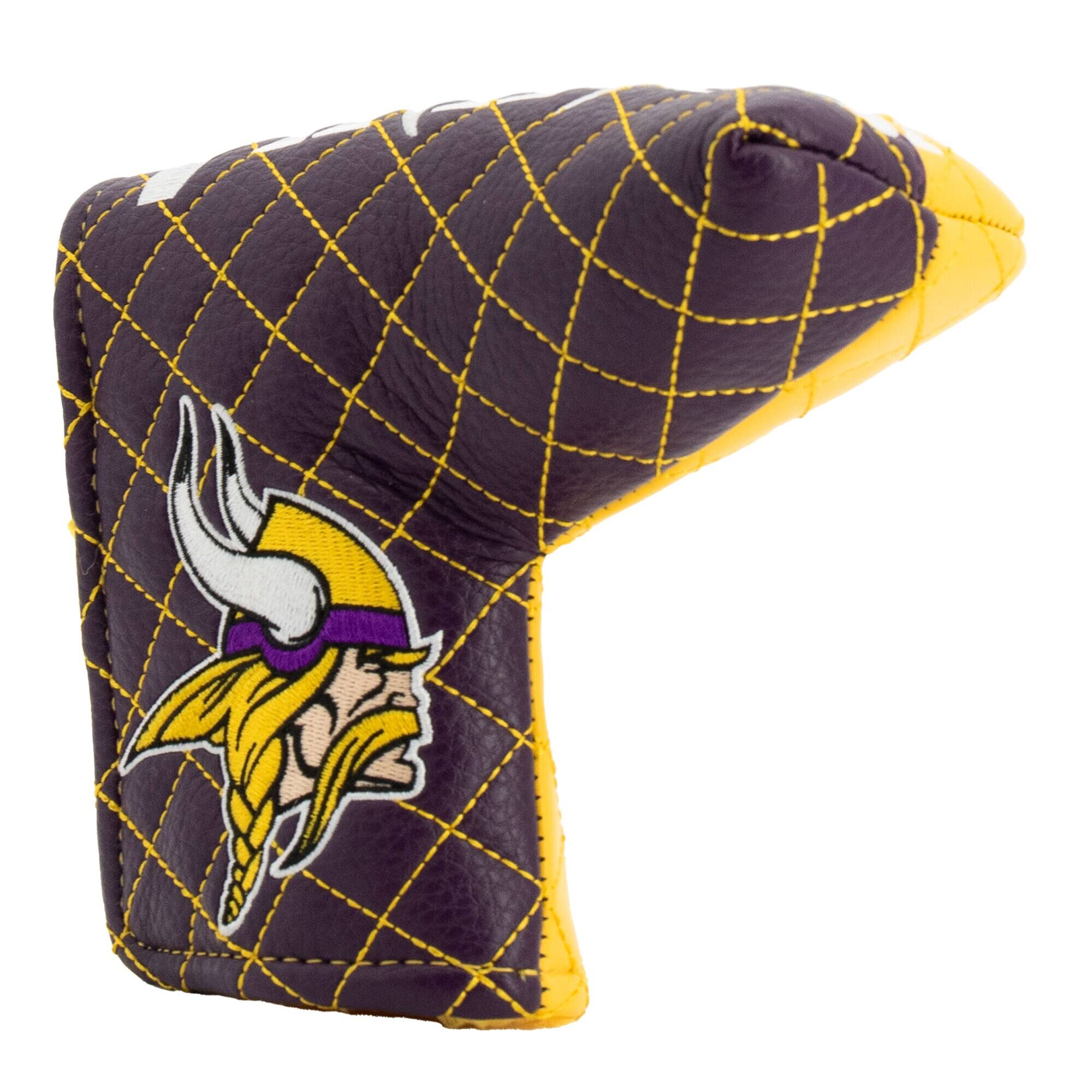 Alt View 2. Team Golf - Minnesota Vikings Quilted Blade Putter Cover - Multicolor.
