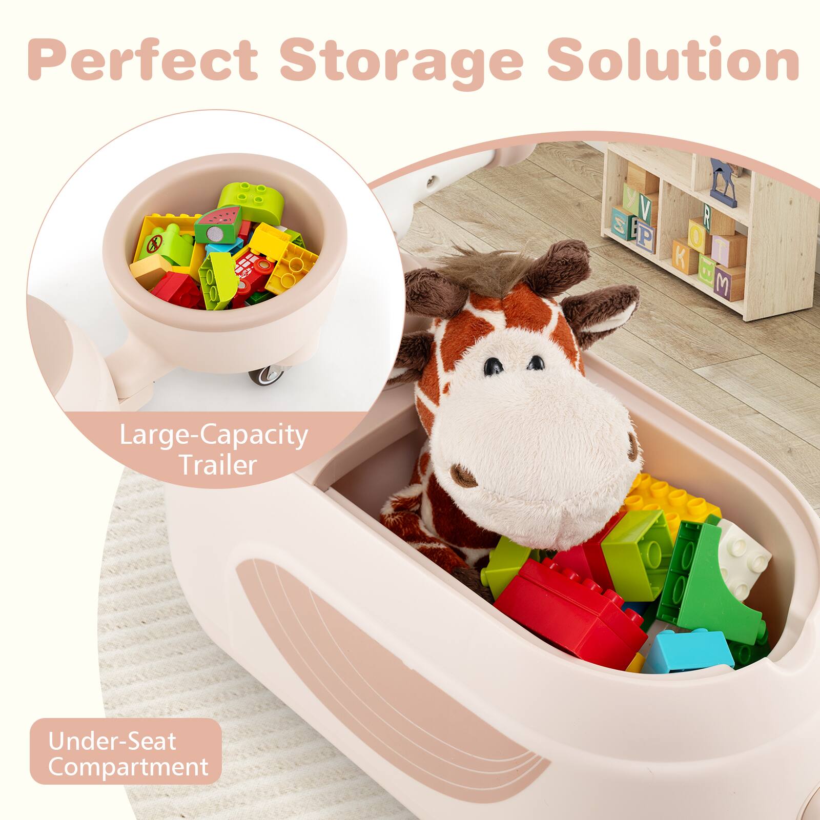 Perfect Storage Solution

Large-Capacity Trailer

Under-Seat Compartment