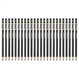 Unique Bargains - 24pcs Drawing Pencils, 14B Refill Sketch Pencils, Graphite Art Pencil Set Pro Lead for Painting, Shading, Office - Black