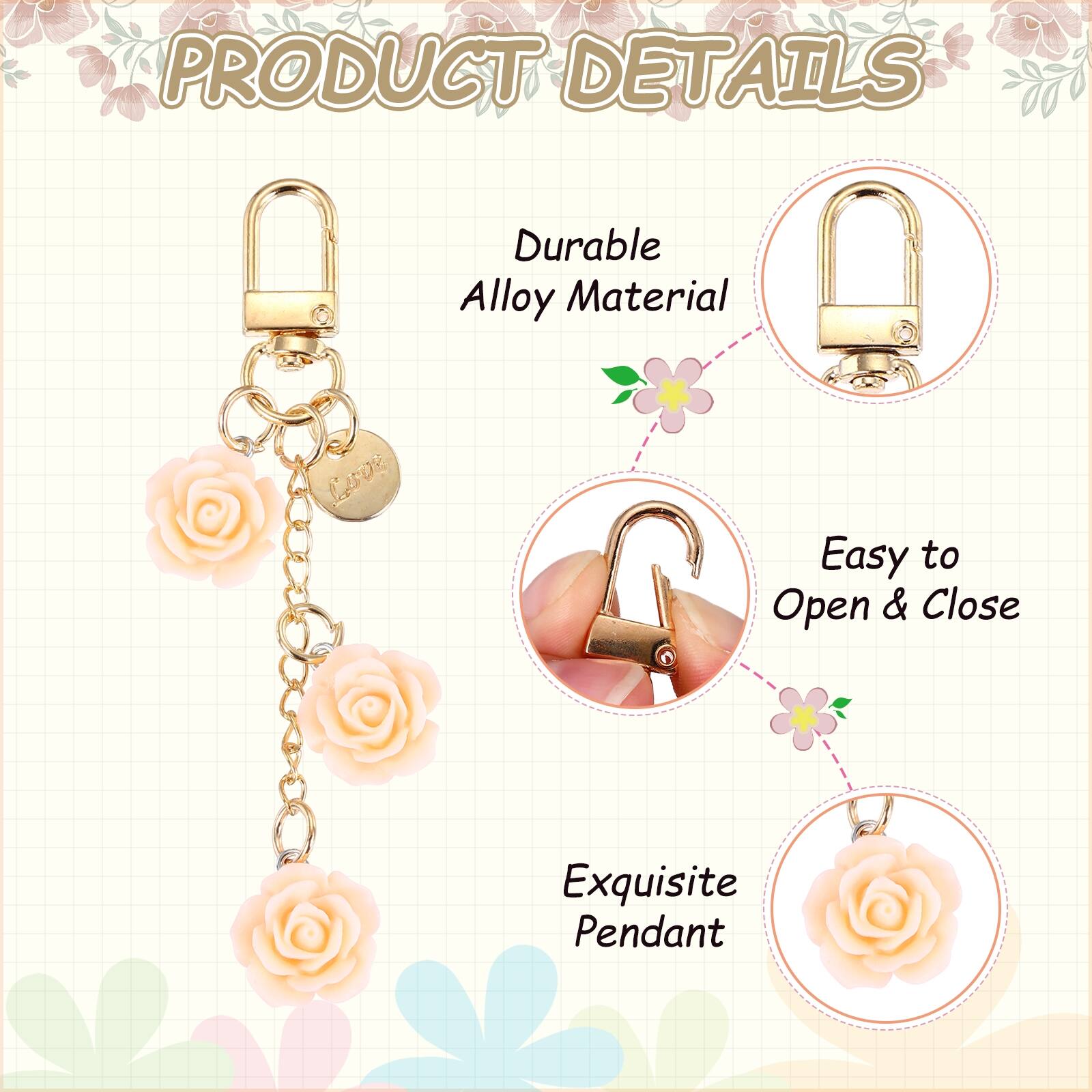 PRODUCT DETAILS

- Durable Alloy Material
- Easy to Open & Close
- Exquisite Pendant