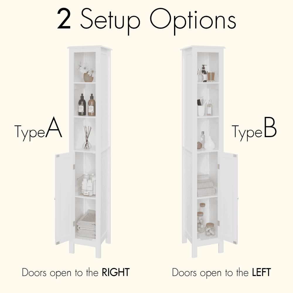 2 Setup Options

Type A  
Doors open to the RIGHT

Type B  
Doors open to the LEFT