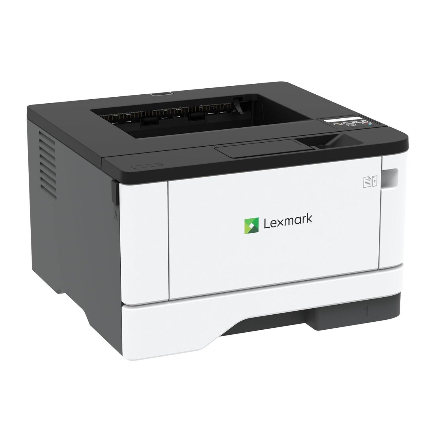 Back. Lexmark - Lexmark MS331DN 29S0000  Desktop Laser Printer - Monochrome - 40 ppm Mono - 2400 dpi Print - Automatic Duplex - Black.