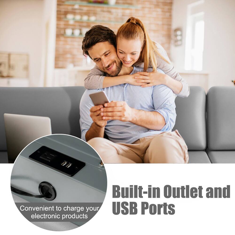 Built-in Outlet and USB Ports

Convenient to charge your electronic products