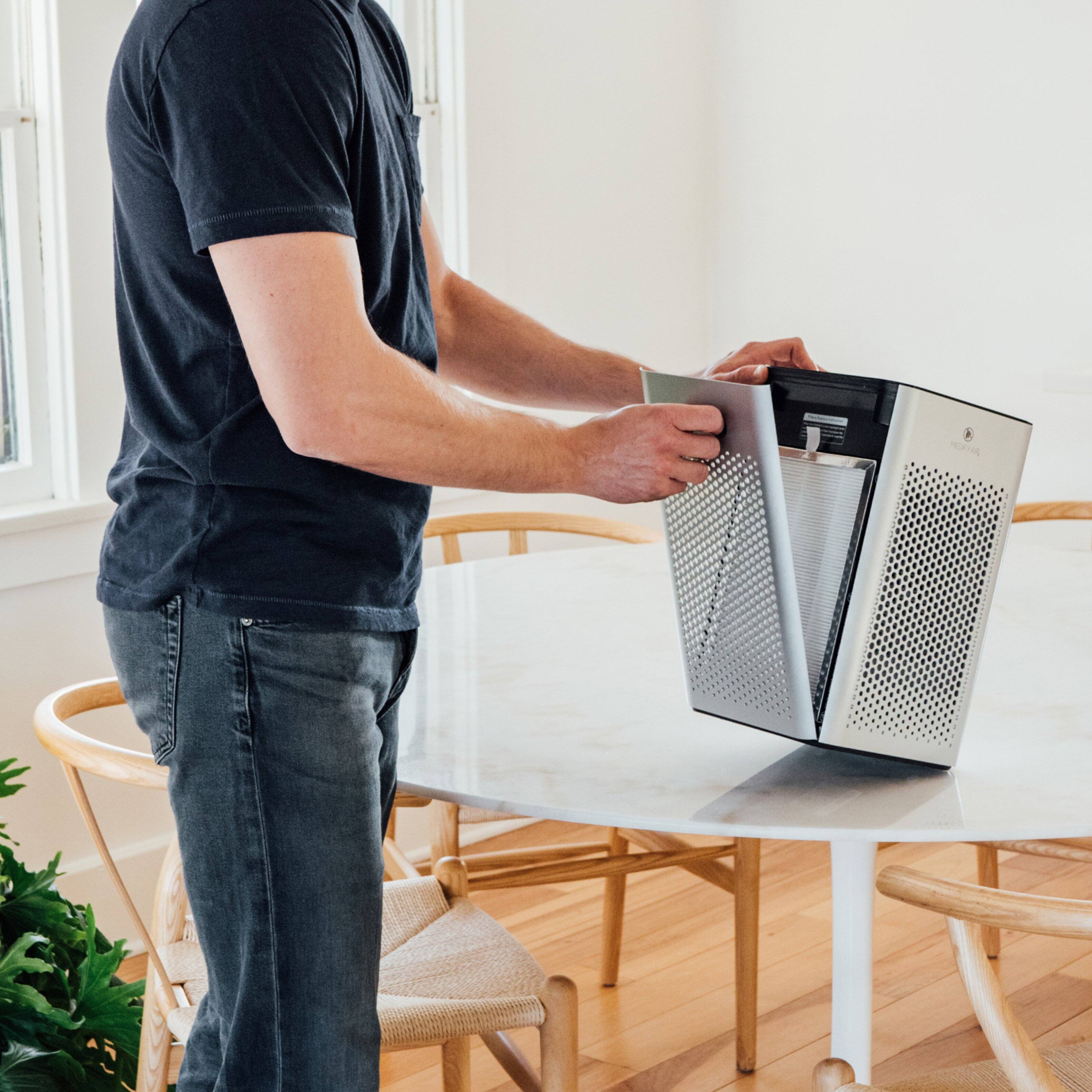 Alt View 14. Medify Air - Medify True HEPA H13 Replacement Filter for MA-25 - Silver.