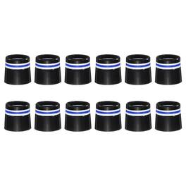 Unique Bargains - Golf Ferrules, 12.7 mm Taper Tip Shaft Iron Ferrules Durable CAP Protector, 12pcs & 0.37" - Fits Club Repair/Maintenance - Blue
