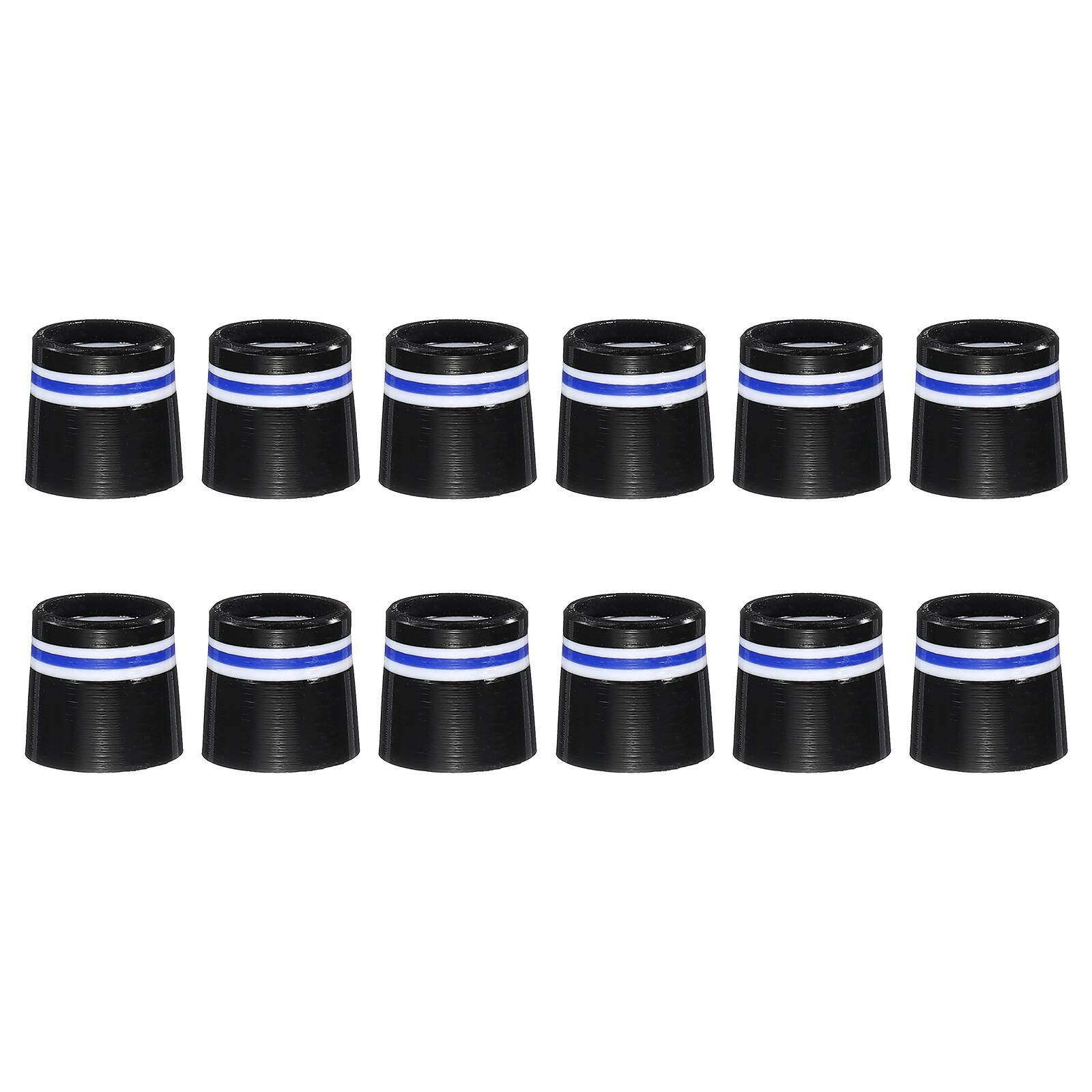 Front. Unique Bargains - Golf Ferrules, 12.7 mm Taper Tip Shaft Iron Ferrules Durable CAP Protector, 12pcs & 0.37" - Fits Club Repair/Maintenance - Blue.