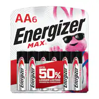 Energizer - MAX AA Batteries (6 Pack), Double A Alkaline Batteries - Front_Zoom