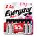 Front. Energizer - MAX AA Batteries (6 Pack), Double A Alkaline Batteries - Silver.