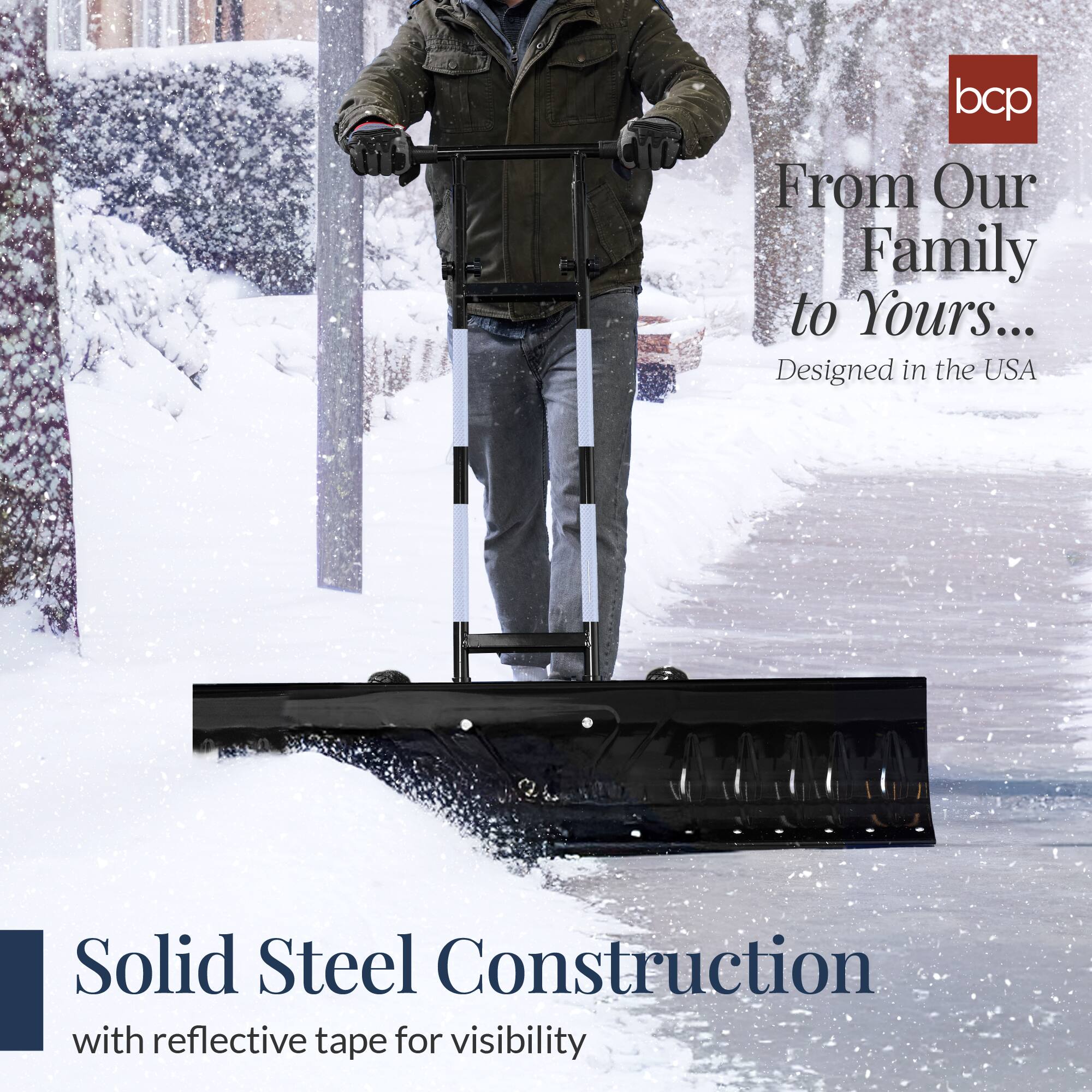 From Our Family to Yours...
Designed in the USA

Solid Steel Construction
with reflective tape for visibility