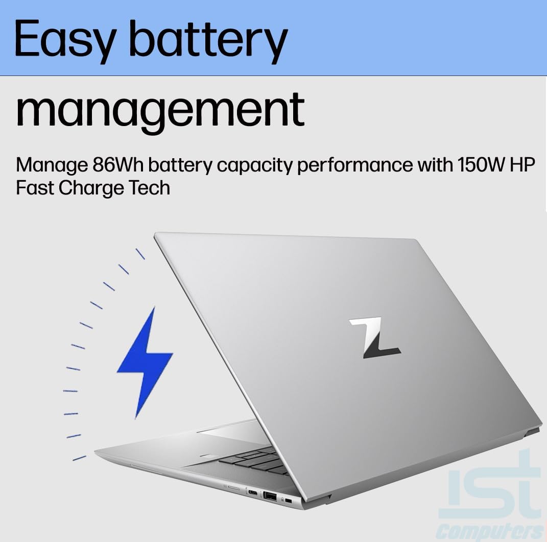 Easy battery management

Manage 86Wh battery capacity performance with 150W HP Fast Charge Tech