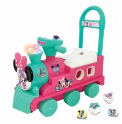 Kiddieland - Disney Minnie Mouse Play n' Sort Activity Train Ride-On - Front_Zoom