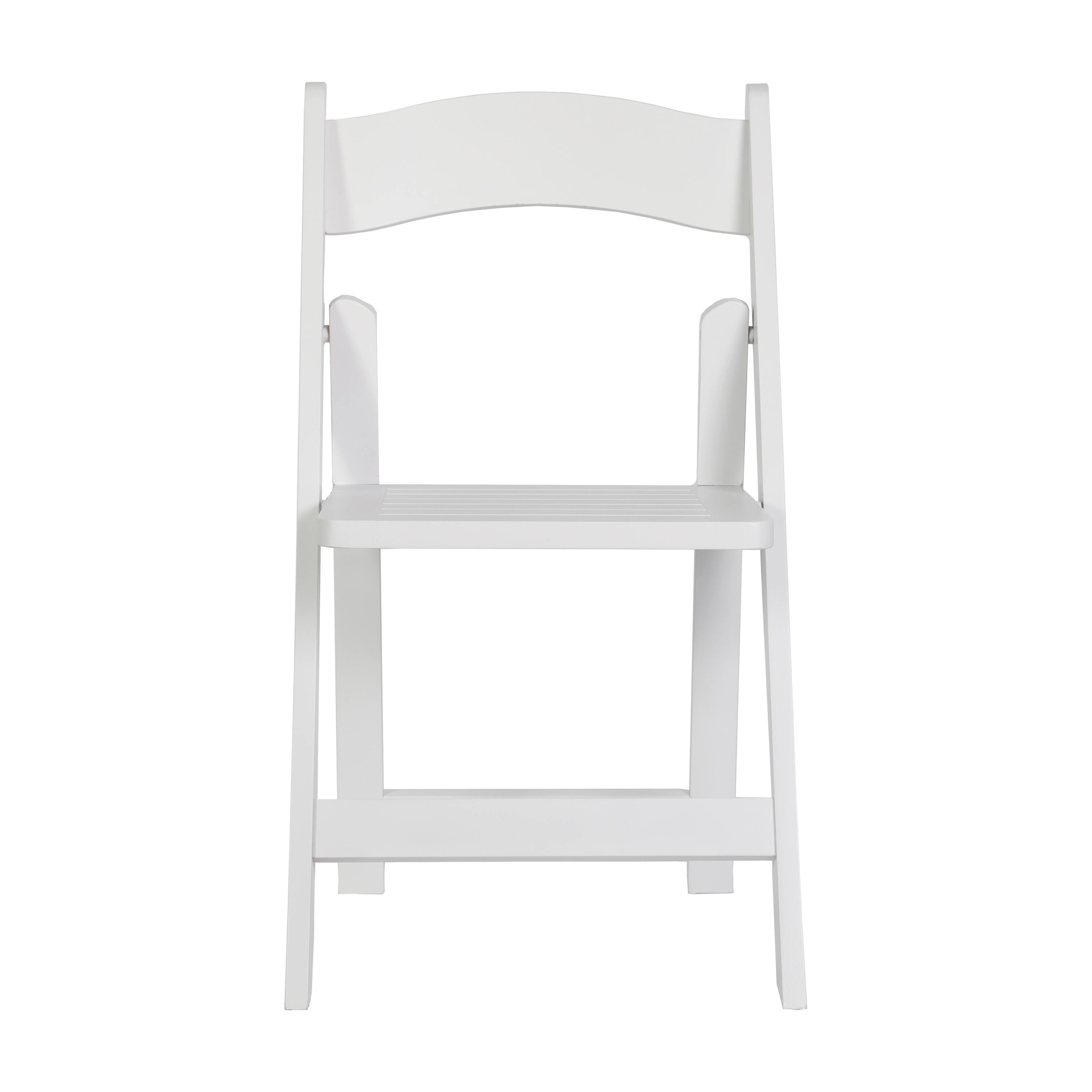 Alt View 9. Emma + Oliver - Magill Set of 4 Solid Wood Foldable Dining Chairs - White.