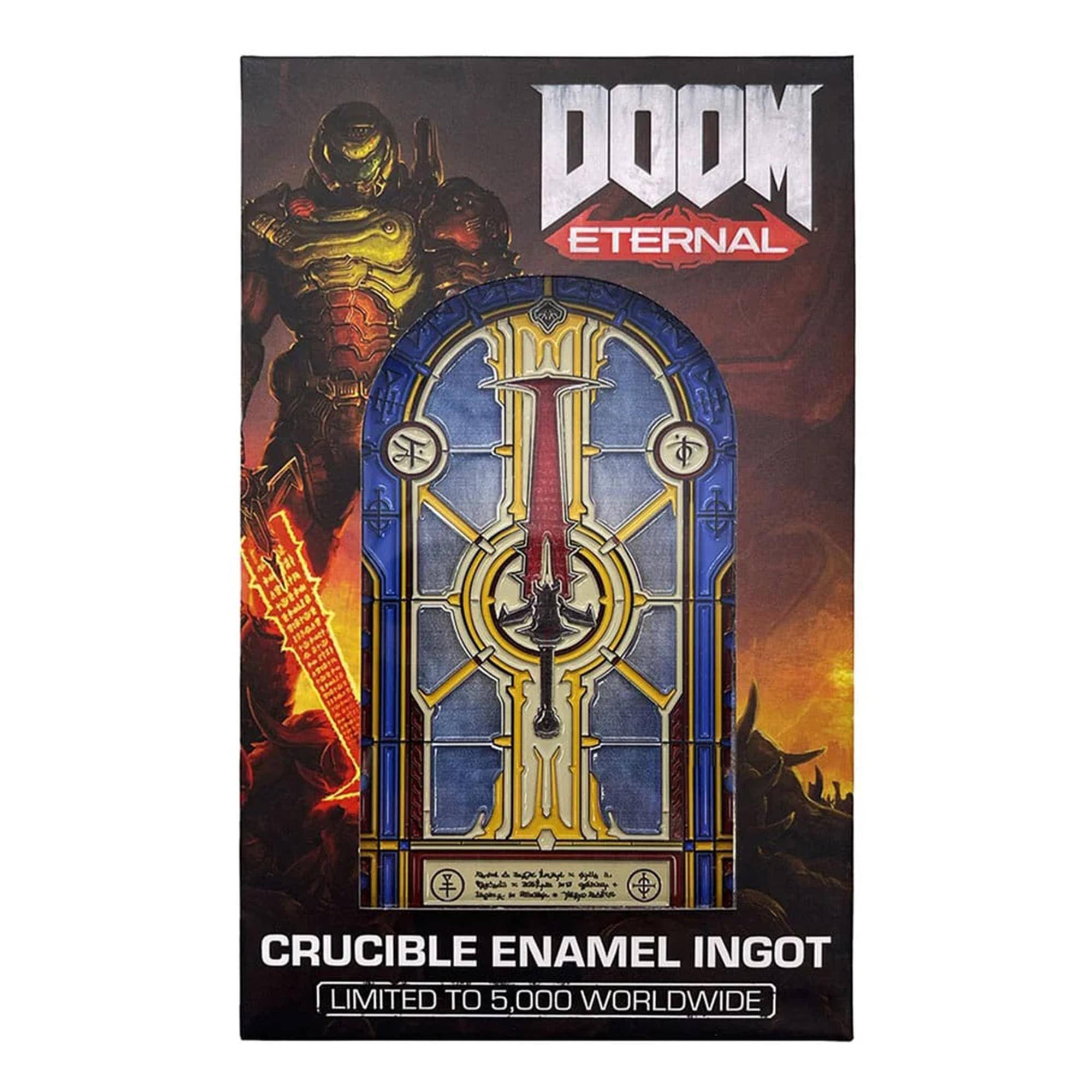DOOM ETERNAL T H  H trn AL 4  CRUCIBLE ENAMEL INGOT LIMITED TO 5,000 WORLDWIDE