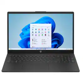 HP - Refurbished Excellent - 15-fd0118ca 15.6" Intel Processor N100 0.8 GHz up to 3.4 GHz 4GB DDR4 128GB UFS Windows 11 Home in S mode Laptop - Black