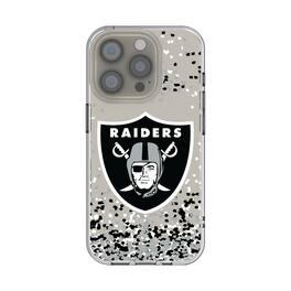 Keyscaper - NFL - Las Vegas Raiders iPhone Clear Case with Confetti Design - 15 - Multicolor
