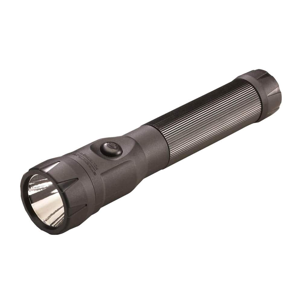 Streamlight - PolyStinger LED 485-Lumen Rechargeable Flashlight With 120-Volt AC/12-Volt DC Smart Charger and 2 Holders - Black