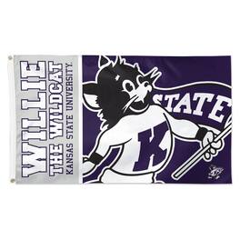 WinCraft - Kansas State Wildcats 3' x 5' Single-Sided Deluxe Mascot Team Flag - Multicolor