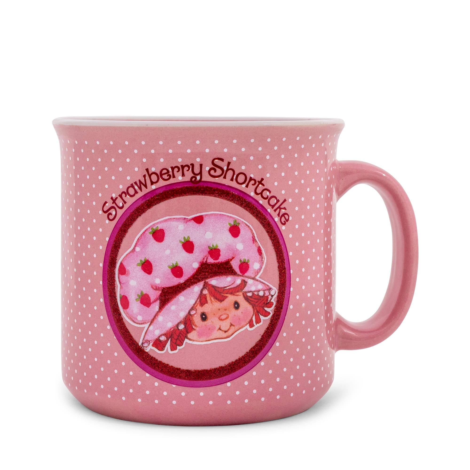 Silver Buffalo - Strawberry Shortcake Polka Dots Ceramic Camper Mug | Holds 20 Ounces - Multi-Colored