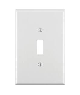 Leviton - 1 gang Thermoset Plastic Toggle Wall Plate 1 pk (Case of 25) - White