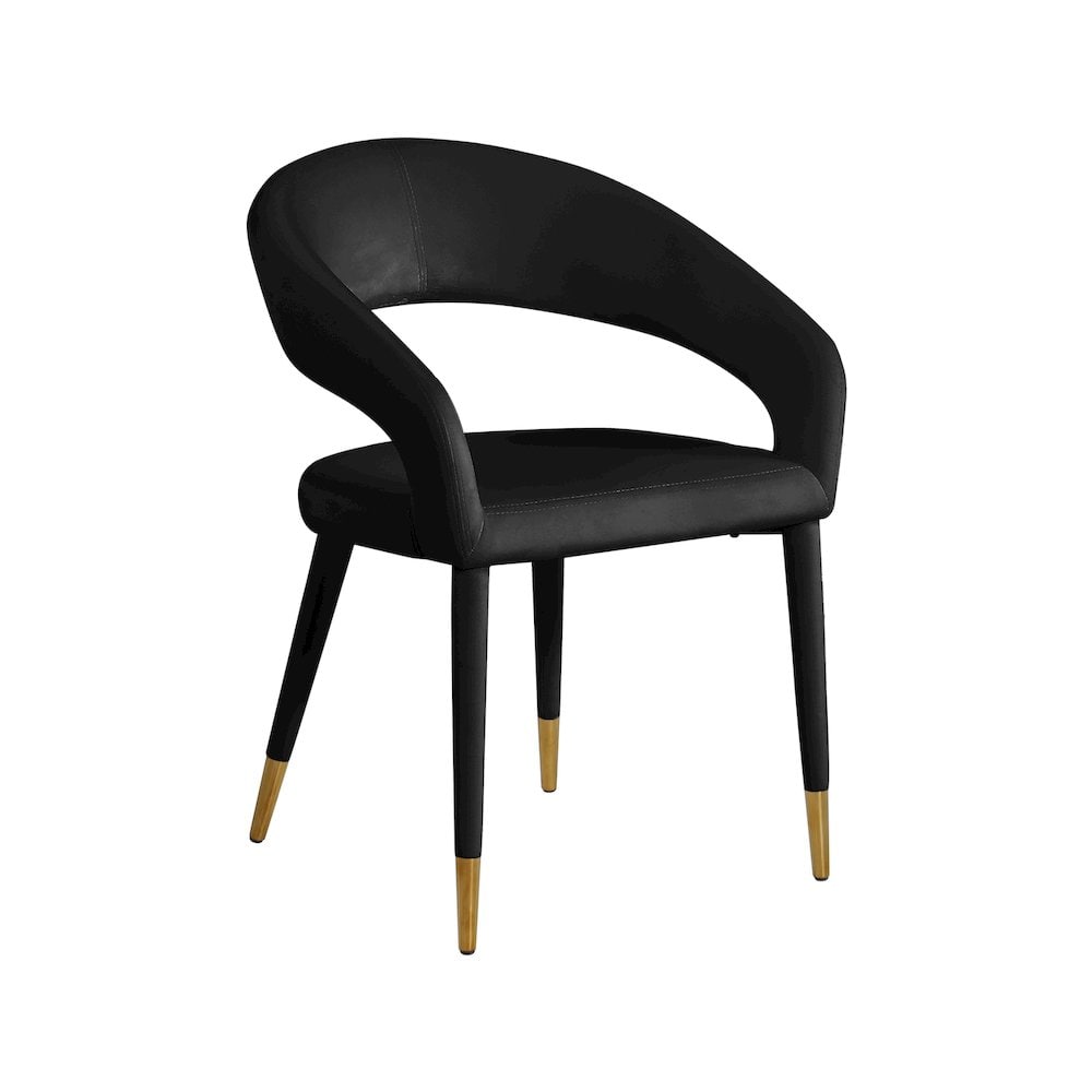 Meridian Furniture - Destiny Velvet Dining Chair - Black