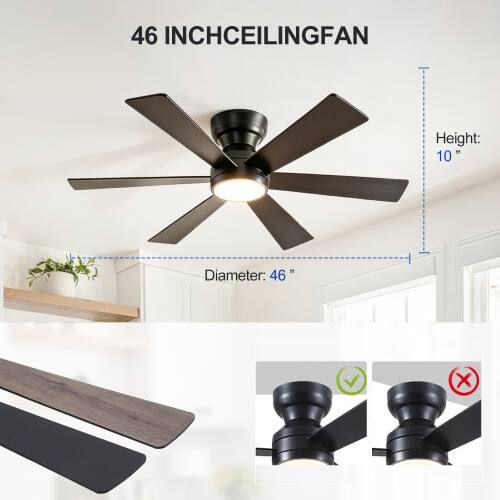 46 INCH CEILING FAN  
Height: 10"  
Diameter: 46"