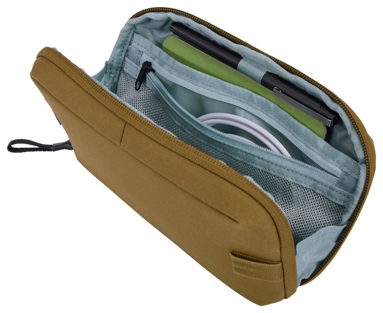 Left. Thule - Aion Travel Organizer Pouch – Compact Packing & Accessory Case - Nutria Brown.