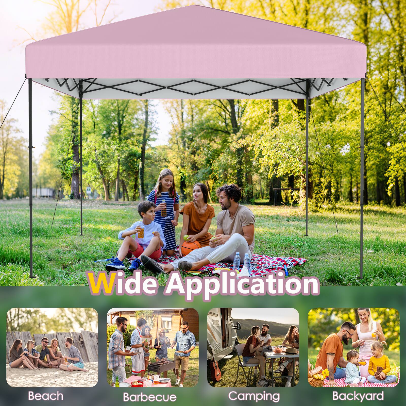 Wide Application

Beach  
Barbecue  
Camping  
Backyard